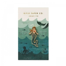 Mermaid metal badge pin