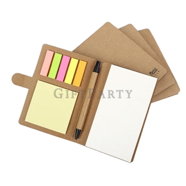 禮品,贈品,紀念品,廣告贈品,牛皮便籤,Kraft note paper,Custom logo kraft paper sticky note for office,牛皮便簽筆記本便條紙