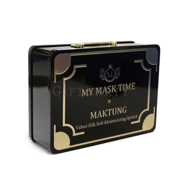 Tin boxes with handle metal boxes ,馬口鐵提盒,客製禮品,禮品,贈品,化妝盒,彩妝贈品,公關贈品,公關禮盒,