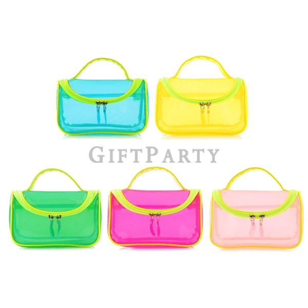 Transparent Waterproof Travelling Makeup Bag Clear PVC Cosmetic Bag,PVC盥洗包化妝包洗漱包