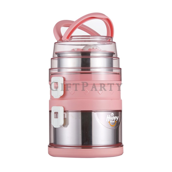SS304 stainless steel double sealed lunch box,禮品,贈品,股東會贈品,304不鏽鋼餐盒雙層-帶手提保溫便當盒密封餐盒