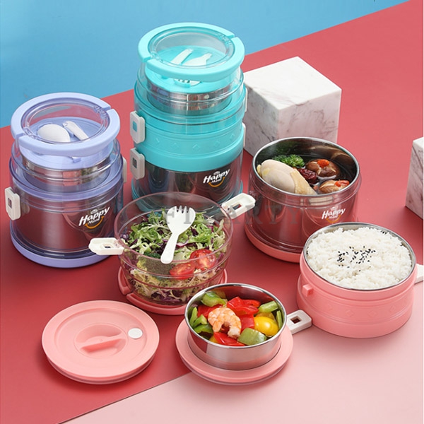 SS304 stainless steel double sealed lunch box,禮品,贈品,股東會贈品,304不鏽鋼餐盒雙層-帶手提保溫便當盒密封餐盒