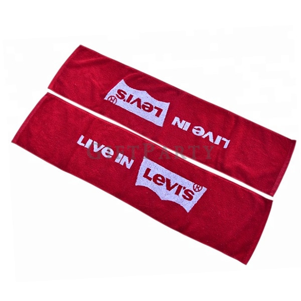 Jacquard sports towel,雙色緹花毛巾,緹花運動毛巾,運動毛巾,廣告毛巾