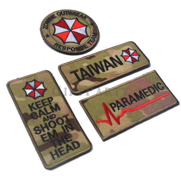 Embroidered Velcro Patch,客製魔鬼氈背章魔術貼章