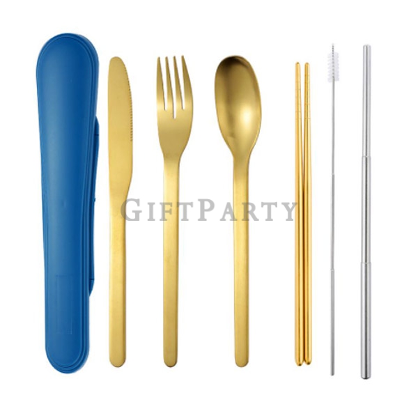 6piece stainless steel cutlery set,,設計款餐具組,環保餐組,不鏽鋼餐具組6件套,環保筷,禮品,設計禮品,股東會贈品,