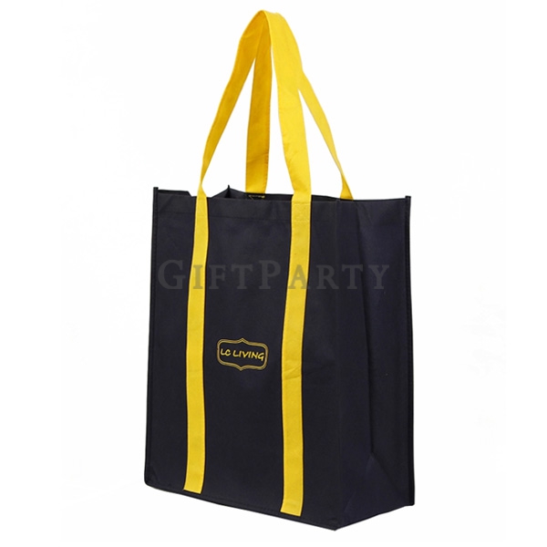 Non-woven eco-friendly shopping bag contrast color,不織布環保袋購物袋撞色,Non-woven environmental protection ba