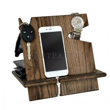 Wood Phone Docking Station Mobile Phone Stand Desk Organizer
