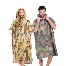 Hooded Surfing microfiber poncho Surf poncho