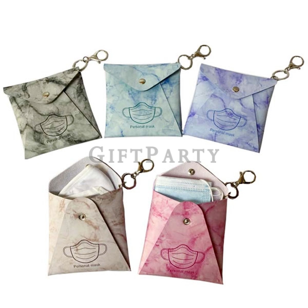 口罩收納包 皮革口罩收納包帶扣 禮品party 客製化禮品 贈品 紀念品oem