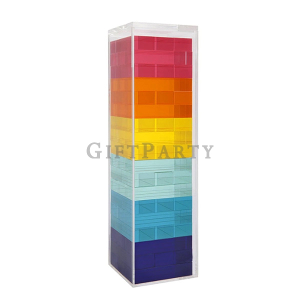 Acrylic Tumbling Tower Game Block,遊戲禮品,高品質贈品,客製禮品,精品禮品,壓克力層層疊推高積木