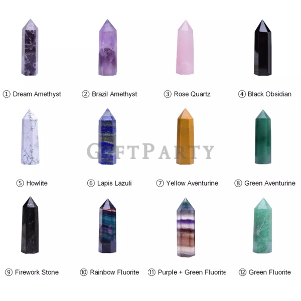 Natural Quartz Crystal Infused Crystal Healing Stone Water Bottle