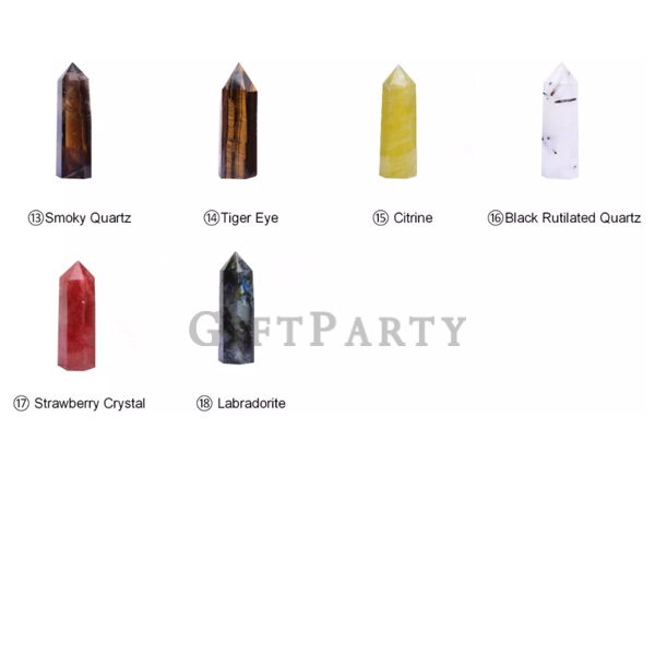 Natural Wellness Gem Healing Gemstone Infused Glass Crystal Water Bottle