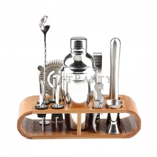 9 pcs luxury  shaker stainless steel cocktail bar shaker set
