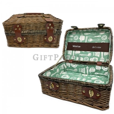Rattan picnic basket
