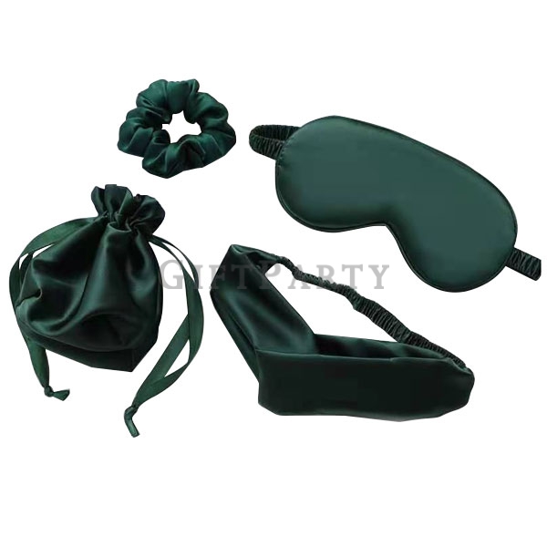 百貨公司贈品,母親節禮品,母親節贈品,品牌贈品,女性贈品,絲質眼罩髮圈髮四件組3