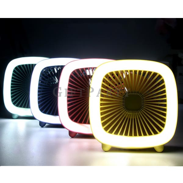 Mini USB fan led night light fan,禮品,贈品,紀念品,方型夜燈USB風扇