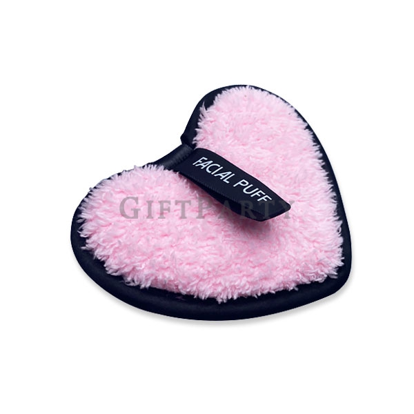 Heart Shape  Make Up Remover Pad Face Cleaning Puff,洗臉巾,彩妝贈品,保養品贈品,美妝小物,心型缷妝粉撲洗臉巾