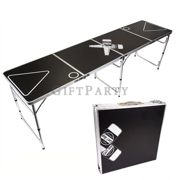 Aluminum Custom Folding Beer Pong Table 8 Foot,啤酒遊戲,通路禮品,啤酒桌折疊式啤酒乒乓球桌