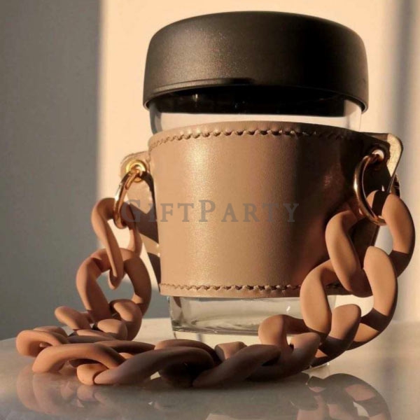 皮革飲料提袋鏈條手提,vogue贈品,限量贈品,時尚贈品,