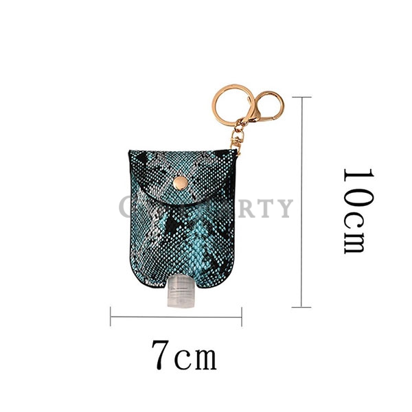 advertising gifts,皮革蛇紋乾洗手附皮套60ml2