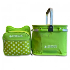 Aluminum frame portable picnic basket