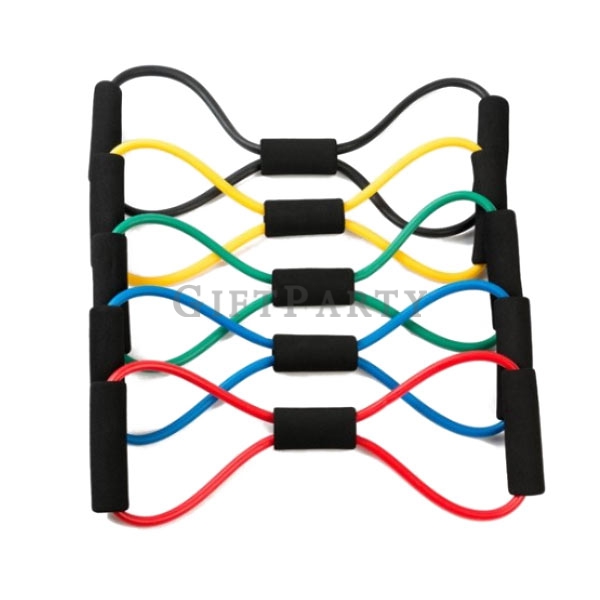 8 Shape Resistance Exercise Cord,8字拉力帶拉力繩美背,健身贈品,練背肌,