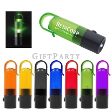 Led plastic camping flashlight