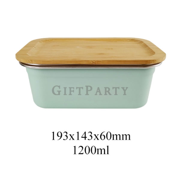 高品質餐盒,不鏽鋼餐盒竹蓋600ml,Stainless steel lunch box with bamboo lid 1200ml,