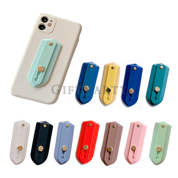 Silicone Push Pull Finger Ring Phone Holder,手機背貼指環帶手機支架