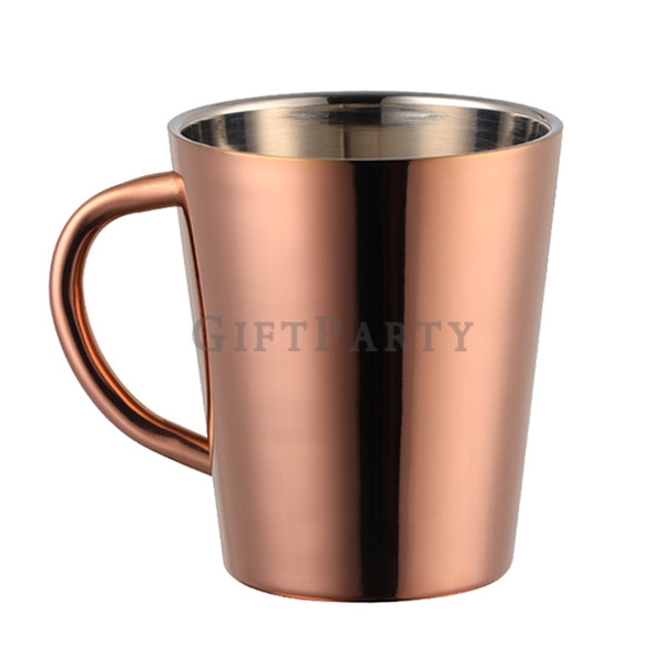 不鏽鋼杯,不鏽鋼保溫杯,不鏽鋼咖啡杯,雙層不鏽鋼馬克杯咖啡杯電鍍色0