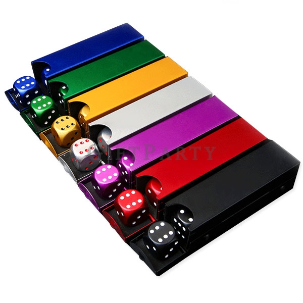 Aluminum alloy dice,鋁合金骰子組5顆,啤酒贈品,