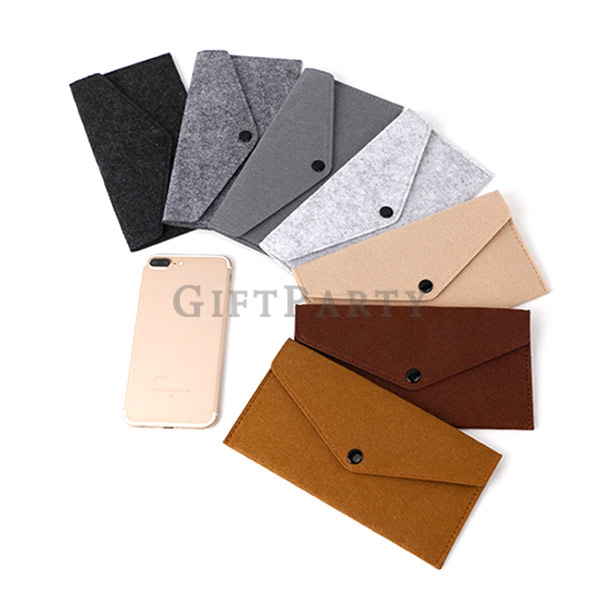 Felt mobile phone pouch,毛氈信封袋,廣告贈品,收納袋,禮品,