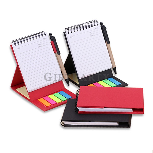 Eco friendly folding kraft paper memo pad,牛皮紙線圈筆記本便簽本
