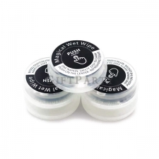 Compressed tissue push wet wipes
