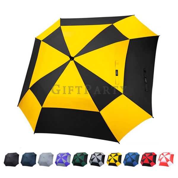 ,Square  Umbrella Double Canopy Golf Umbrella racing umbrella方型雙層防風高球傘,賽車傘,方型傘,高爾夫球傘客製  高爾夫球傘客製 防風大傘