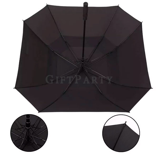 ,Square  Umbrella Double Canopy Golf Umbrella racing umbrella方型雙層防風高球傘,賽車傘,方型傘,高爾夫球傘客製  高爾夫球傘客製 防風大傘