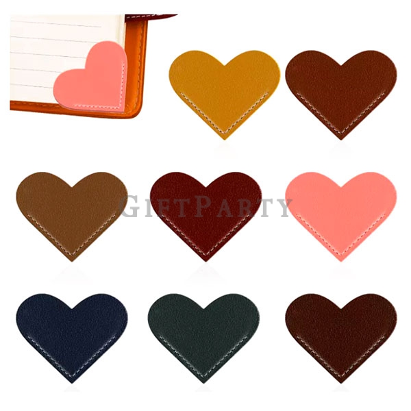 Heart Shaped Leather Bookmark,愛心皮革書籤,雜誌附錄,便宜贈品,廣告贈品