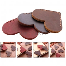 Heart Shaped Leather Bookmark