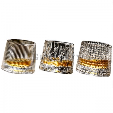 Revolving whiskey glass