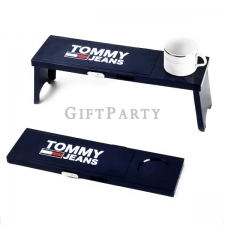 Folding Plastic Small Camping Table with Cup Holder