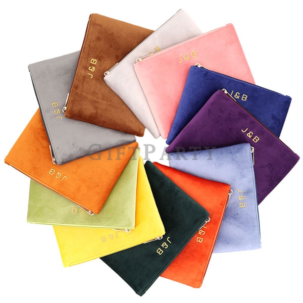 Make Cosmetic Bag with Zipper,天鵝絨拉鍊化妝,品牌化妝包,彩妝化妝包,