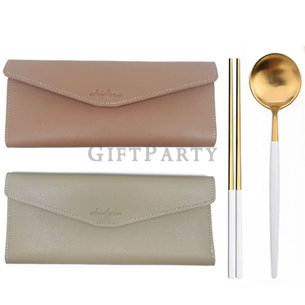 stainless steel cutlery set,不鏽鋼餐具+皮革包