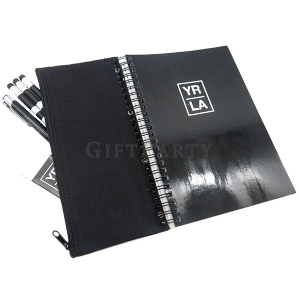 Stationery gift sets,兒童文具,黑色文具套裝鉛筆筆袋筆記本橡皮擦