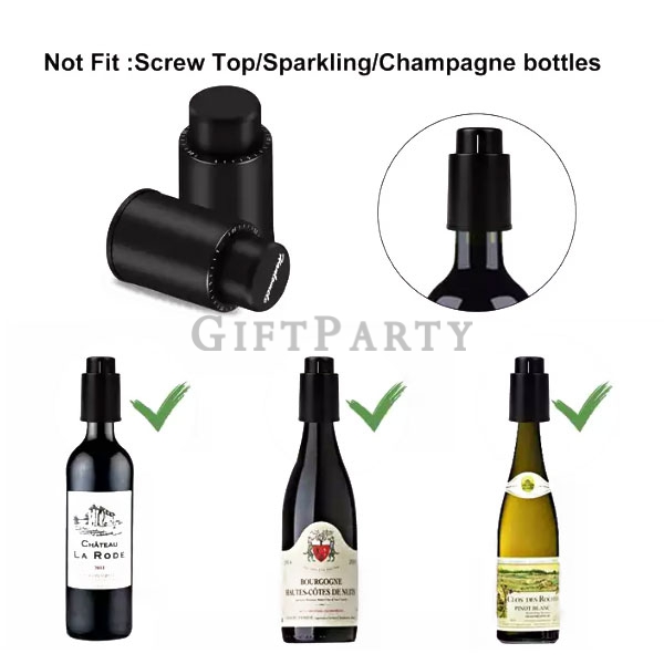 Wine Bottle Stopper  with Time Scale Record紅酒按壓真空酒塞提醒時間2