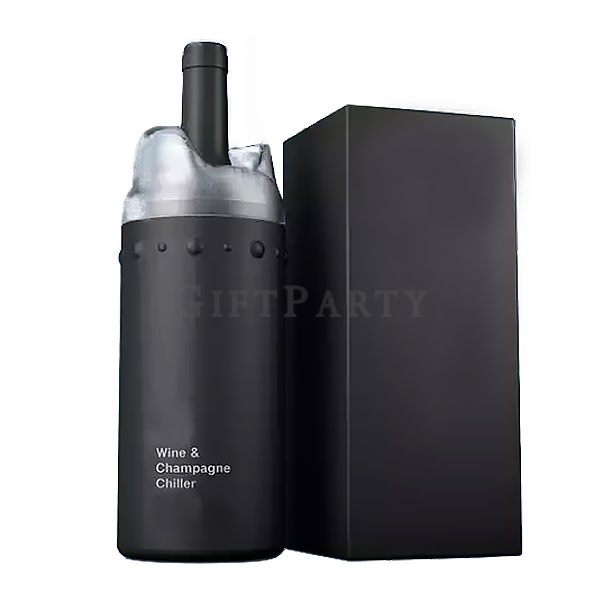 冰桶,香檳冰桶,紅酒冰桶,酒紀念品, 雙層不鏽鋼750ml酒瓶保冰桶