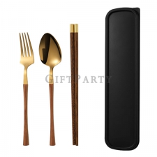 Stainless steel wooden handle cutlery set