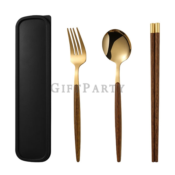 品牌贈品,企業禮品,企業贈品,戶外贈品,木柄葡萄牙餐具組三件套