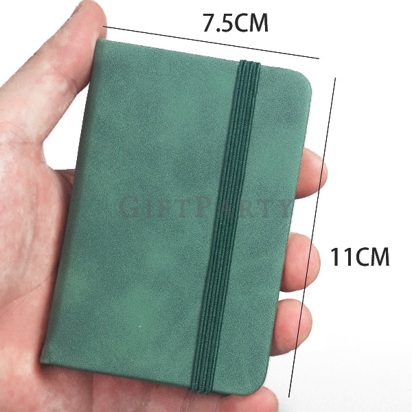 PU Leather Pocket Notebook,袋皮革束帶筆記本A7,廣告贈品,禮品,客製化禮品,