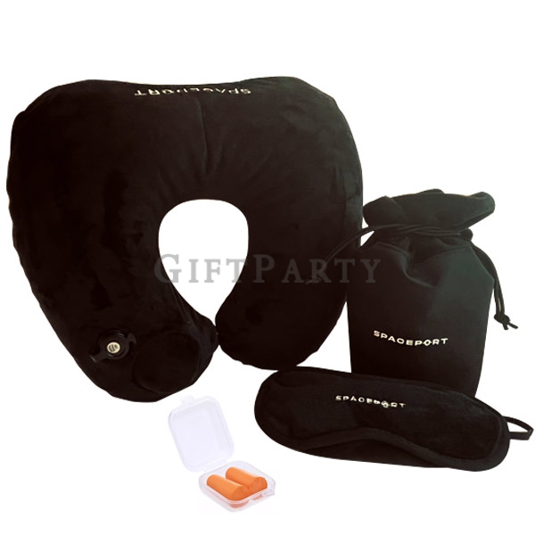 U-shaped pillow  travel set按壓充氣U型枕眼罩旅行組