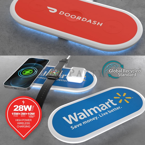 廣告贈品,新款禮品,客製化禮品,三合一無線充電板4
